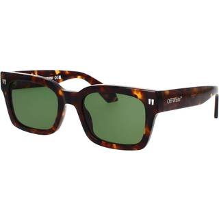 Off-White Unisex OERI108 Midland 6055 havana Solbriller Acetat Havana Grøn Firkantet Normal