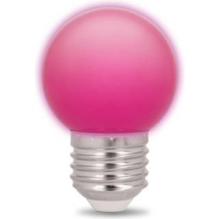 Forever Light LED-pære x 5, E27 G45 2W, Pink