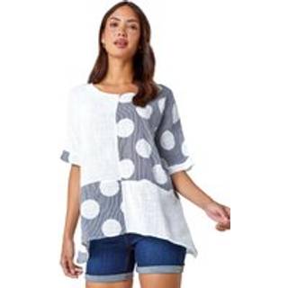 Roman 100% Cotton Spot Tryk Oversized T-shirtMiddel