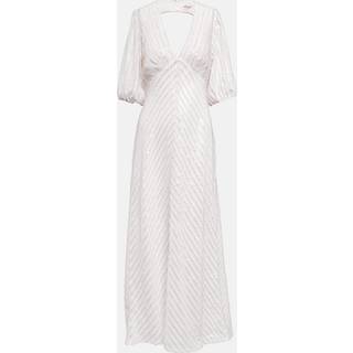 Rixo Bridal Steph sequined maxi dress - white - XL