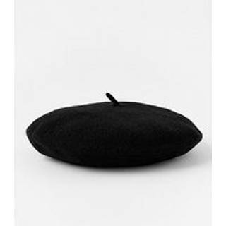 Accessorize Accessorize Black Beret Hat in Pure Wool