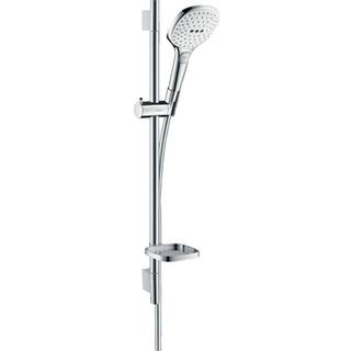 hansgrohe Raindance Select E 120 brusesæt med 65 cm brusetang, 3-jet, hvid/krom