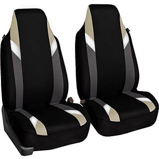 FH Group Car Seat Cover Cloth Front Set - Bils?deovertr?k til spand s?der 1 -delt s?deovertr?k universal pasform Automotive s?de d?kker airbag ko