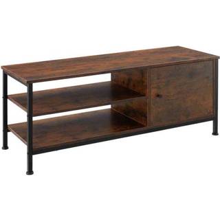 Tv-bord Durban 110x40x45,5cm - Industrielt mørkt træ, rustikt