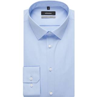 Seidensticker Herren Hemd blau Slim Fit