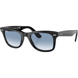Ray - Ban Unisex RB2140F WAYFARER 901/3F Solbriller Acetat Sort Blå Firkantet Normal