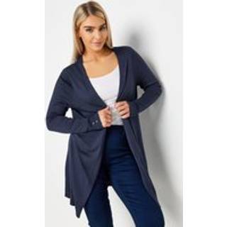 M & Co M & Co Blue Edge To Edge Black Cardigan
