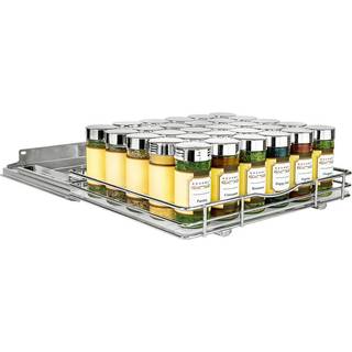 Lynk Professional? Træk Spice Rack Organizer til indvendige køkkenskabe - 12-1/4 tommer bred - Slide skuffe - Chrom