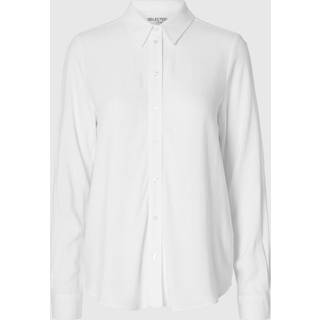 Selected Femme - Hvid - Slfviva Ls Shirt Noos - EU 40
