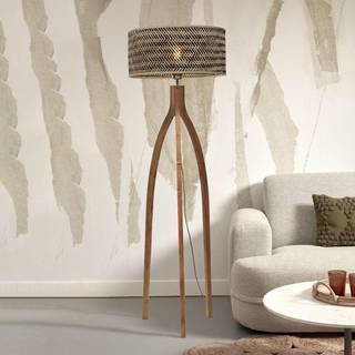 GOOD & MOJO Java gulvlampe med tre ben natur/sort