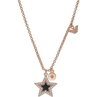 Emporio Armani Rose Gold-Tone Brass Station Ladies Necklace EGS3108221