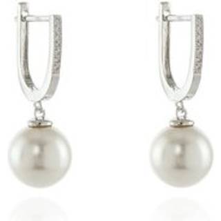 Cachet Gina Cubic Zirconia And Simulated Pearl Drop Earrings - J74119