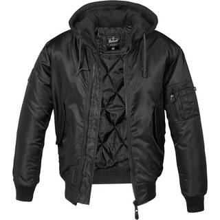 Brandit MA1 Bomberjakke m. Hætte Sort - 3XL