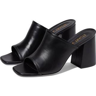 Stuart Weitzman Cayman 85 Block Slide - Woman Sandals Black 38