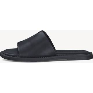 Leather Slippers, Black, 39