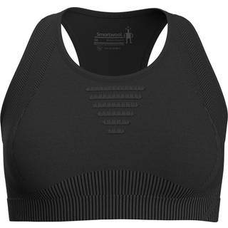 Smartwool Intraknit Racerback BH til Dame - Str. L - Sort/Grå, Komfortabel og Åndbar