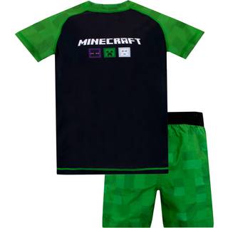 Character Character Black/Green Minecraft 2 Piece Top & Shorts Set