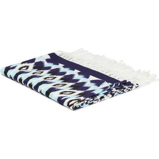 Valentino Printed cotton beach towel - blue - One Size