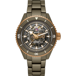 Rado Captain Cook High-Tech Ceramic Skeleton R32150162 - Automatisk - 43 mm - Analog - Herre - Safirglas