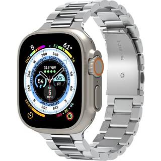 Spigen Apple Watch 42mm Armbånd Modern Fit 316L Silver