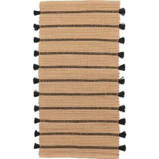 Broste Copenhagen Ezra tæppe 70x140 cm Natural-black