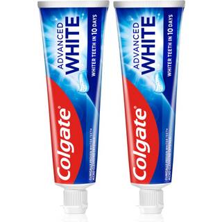 Colgate Advanced White Blegende tandpasta mod pletter på tandemaljen 2x75 ml - 2x75 ml