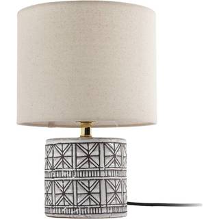 Bordlampe Thalorin Lucande, Hvid/opal, Stue/spisestue, Keramik, Skandinavisk