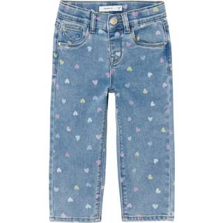 Name It Medium Blue Denim Hearts Mom Shaped Jeans