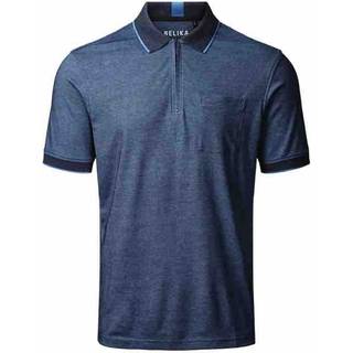 Belika 50267 valencia polo shirt b dry ls Herre Navy Melange 3XL