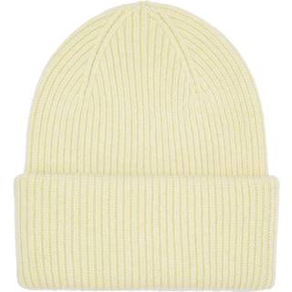 Merino Wool Hat Soft Yellow (One Size)