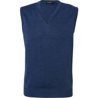 Maerz Herren Pullunder blau unifarben