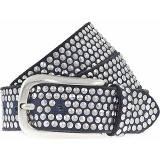 Nietengürtel Denim Blau