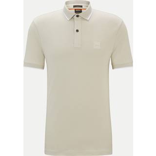 BOSS Orange Herren Polo-Shirt beige Slim Fit