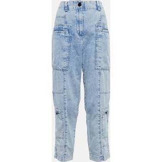 Proenza Schouler Chambray high-rise cargo jeans - blue - XS