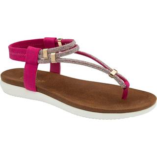Lotus Lotus Pink Flat Toe-Post Sandals