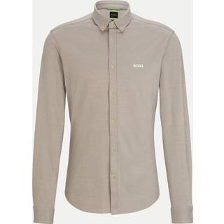 BOSS Green Herren Hemd beige meliert