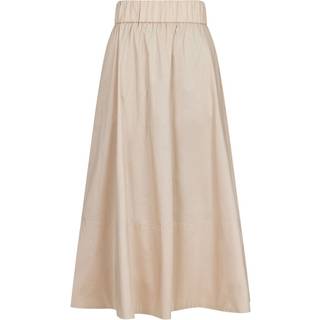 Yara Poplin Nederdel, Dark Sand, 34