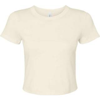 Bella BL1010 Women´s Micro Rib Baby Tee Solid Natural Blend XL