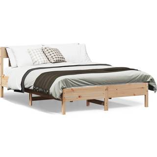 sengeramme uden madras 120x190 cm massivt fyrretræ
