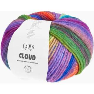 Lang Yarns Cloud 002 Indhold: 90% Merinould, 10% Polyamid Vægt/længde: 100 g = ca. 260 meter Anbefalede pinde: 7 mm Strikkefasthed: 10 x 10 cm = 13 m x 20 p Vask: Finvask 30ºC / Brug aldrig skyllemiddel / Tørres fladt.