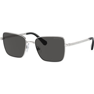 Swarovski SK7015 400187 56 Solbriller Kvinder Silver - Silver - 56mm