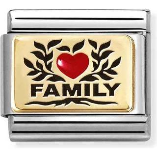 Nomination Gold Family Red Heart Charm