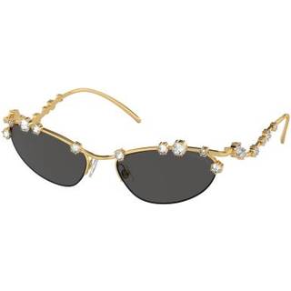 Swarovski SK7016 400487 56 Solbriller Kvinder Guld - Gold With Gems - 56mm