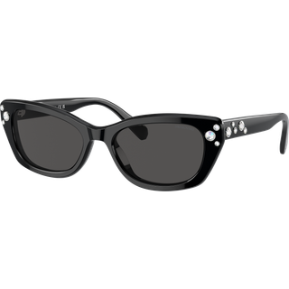 Swarovski Kvinde SK6019 100187 Solbriller Acetat Sort Grå Pillow Normal