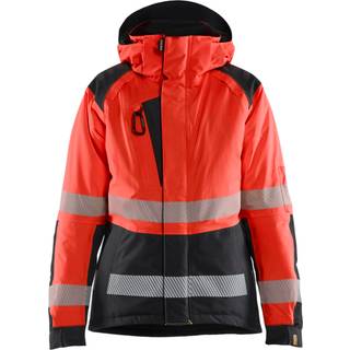 Blåkläder 4456 Dame High Vis Vinterjakke / Dame High Vis Vinterjakke - XS - High Vis Rød/Sort