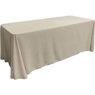 LA Linned Polyester Poplin Rectangular Tabline 90 med 132-tommer lysegr?