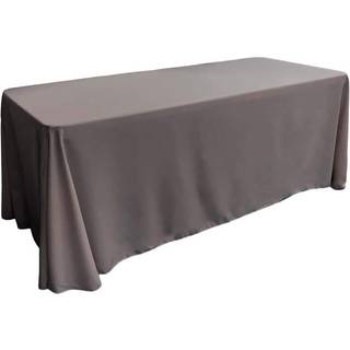 LA Linned Polyester Poplin Rectangular Tablecloth 90 med 156-tommer kulkul