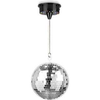 MB20ML Diskokugle 20cm med motor og LED-lys TILBUD NU