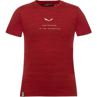 Salewa Kid's Eagle Dry S/S Tee K T-shirt Børn størrelse 164 farve rød
