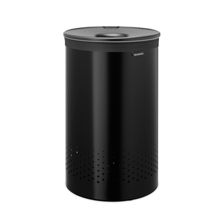 Brabantia Brabantia vasketøjskurv med plastlåg 60 L Mat sort